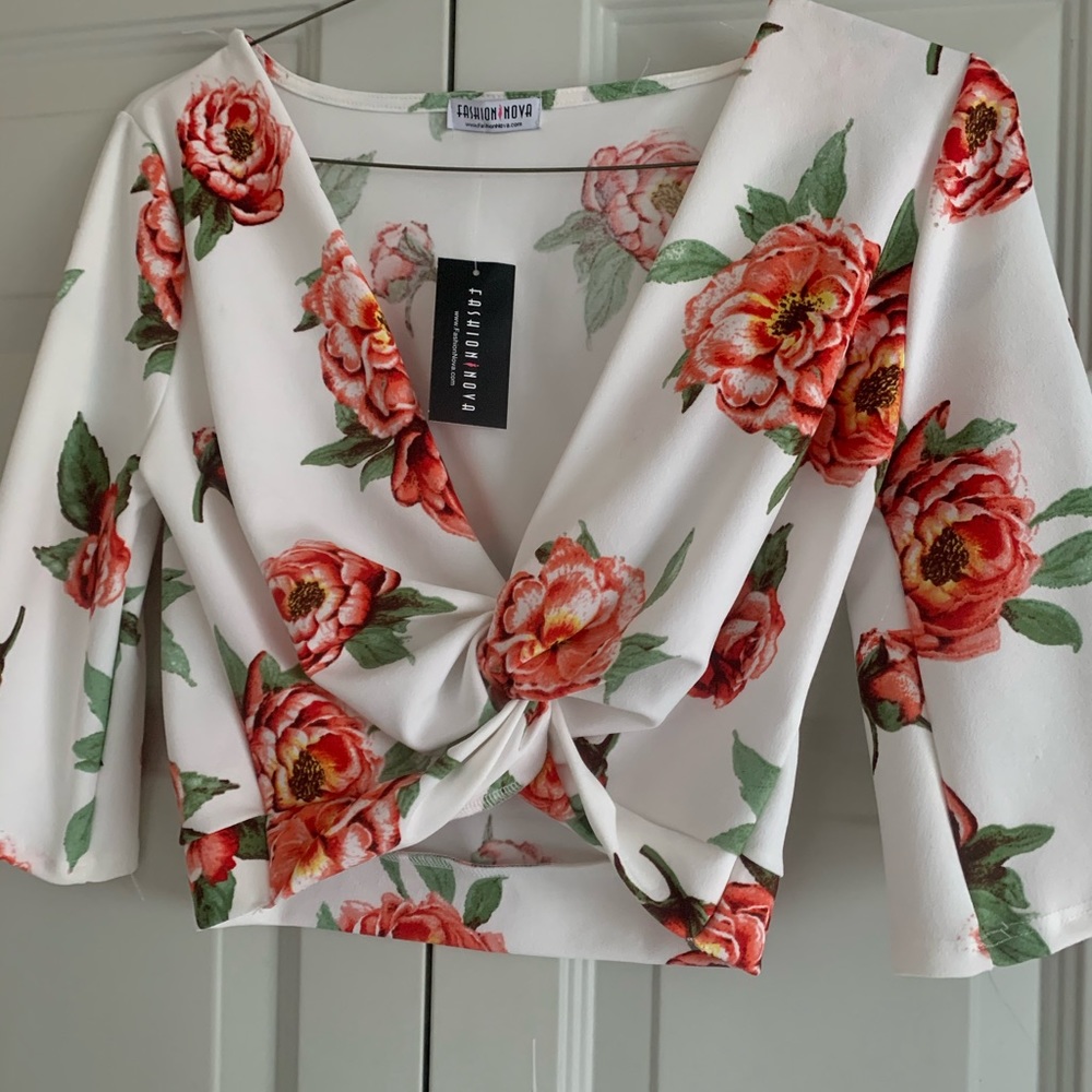 Floral crop top